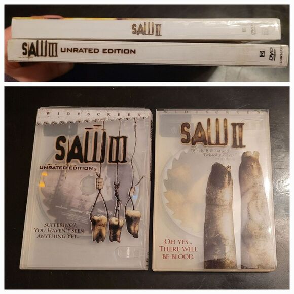 SAW II & SAW III Horror movie DVDs - Picture 1 of 2